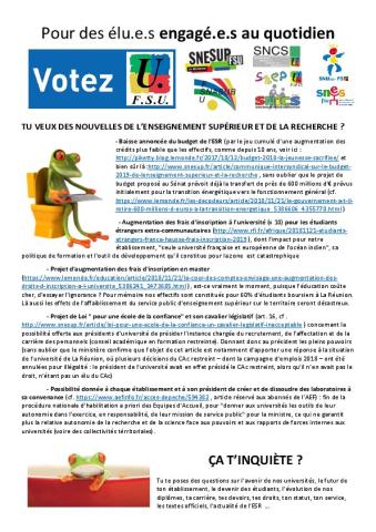 TU VEUX DES NOUVELLES DE L’ENSEIGNEMENT SUPÉRIEUR ET DE LA RECHERCHE ? - Communiqué de la section SNESUP-FSU de La Réunion