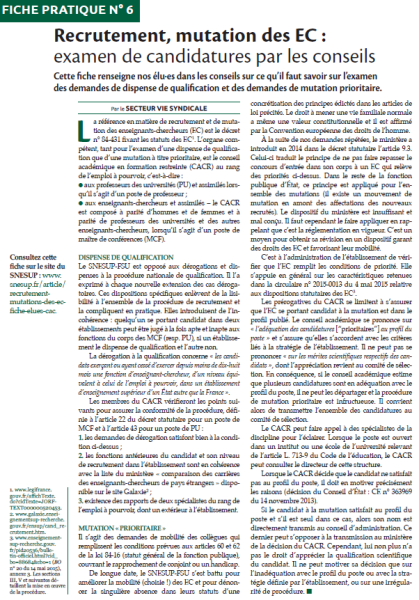 Fiche pratique n°6