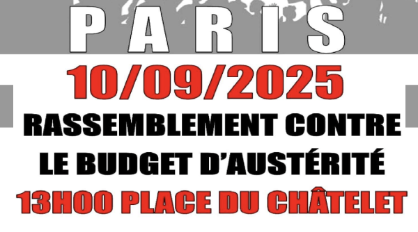 Rendez-vous à 13h à châtelet le 10/09