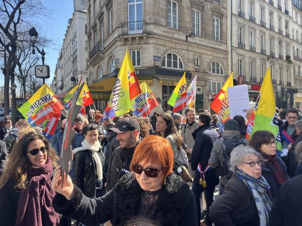 Le Snesup en manifestation