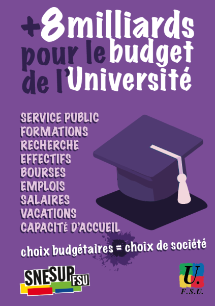 Affiche BUDGET2026 violette