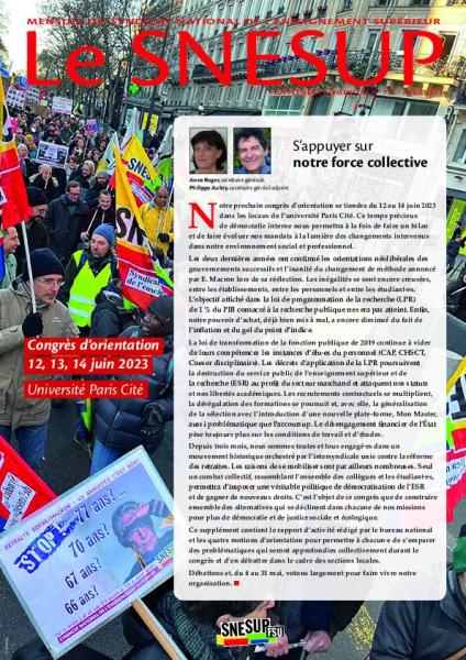Supplément congrès du mensuel n° 714, avril 2023