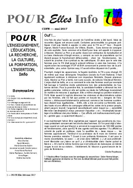 Pour Elles - Mai 2017