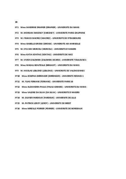 Elections CNU : Listes des candidats SNESUP