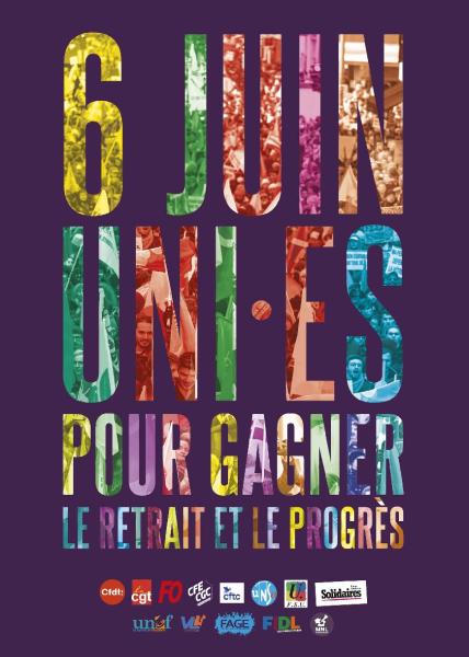 LE 6 JUIN, UNI·ES POUR LE RETRAIT ET LE PROGRÈS