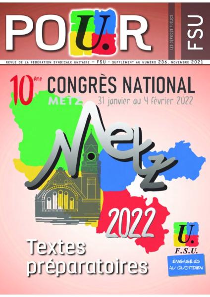 POUR n° 236 Spécial 10e congrès national de la FSU - Novembre 2021