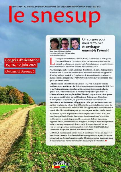 Supplément congrès du mensuel n° 695, mai 2021
