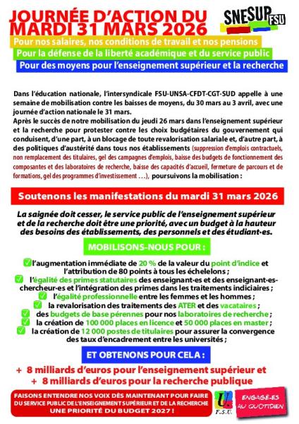 Journée d'action nationale du 31 mars
