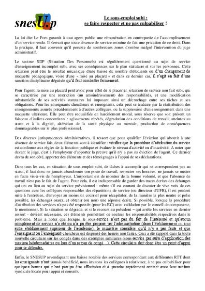 Le sous-emploi subi : se faire respecter et ne pas culpabiliser !