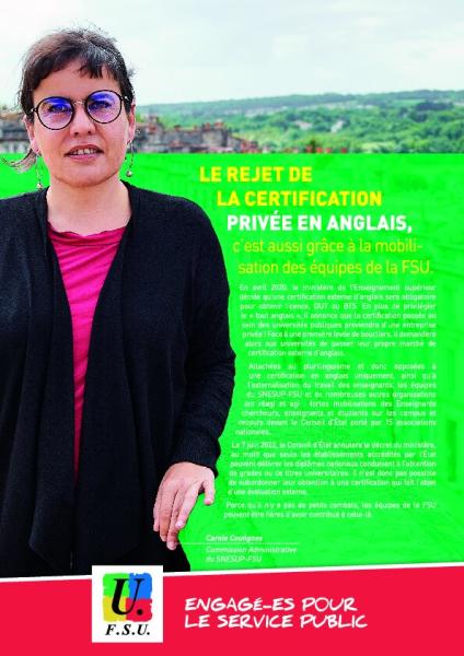 Visuels FSU de la campagne nationale des élections pro 2022