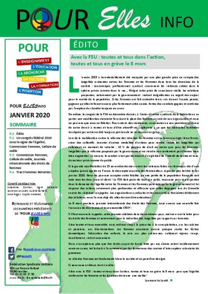 Pour Elles Info - Janvier 2020
