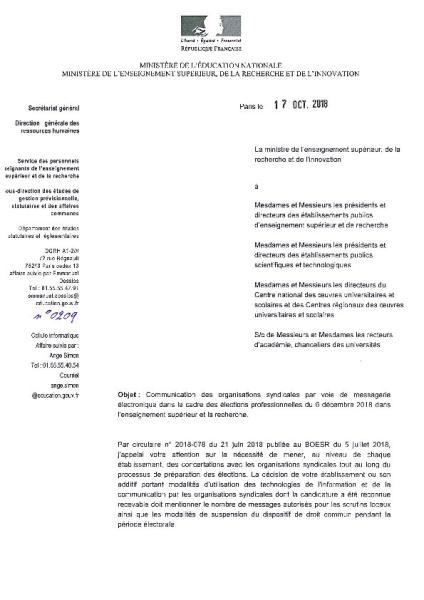 Textes officiels de référence