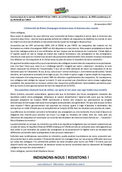 L’Université de Reims Champagne-Ardenne dans le Guinness des records