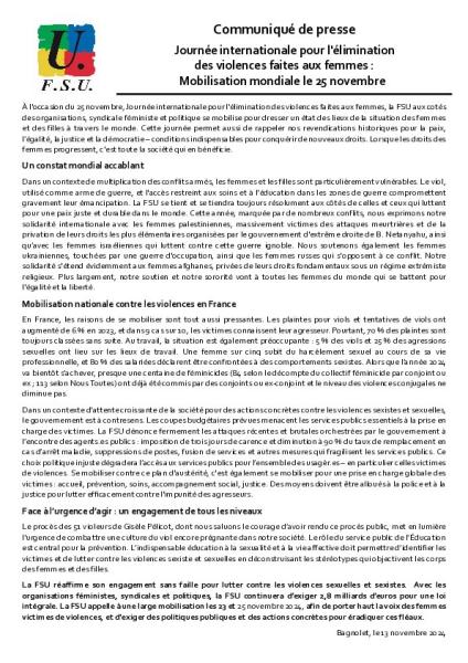 #25NOVEMBRE - journée internationale de lutte contre les violences faites aux femmes