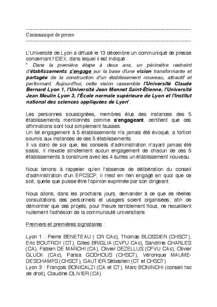  Université Cible : NOUS sommes LYON 1 !