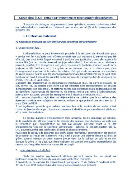 Exercice du droit de grève