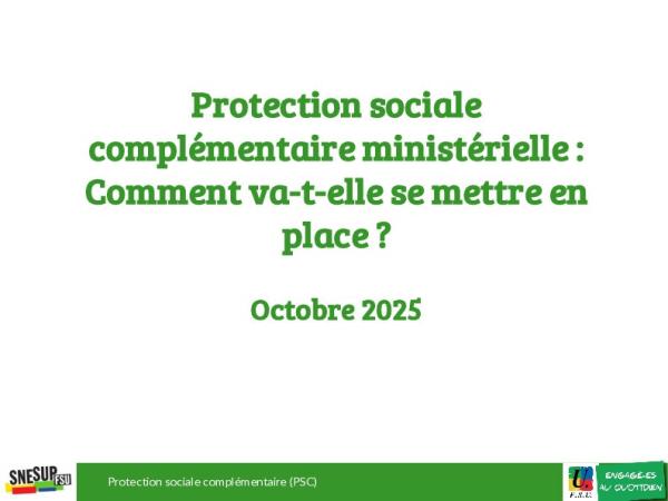 Protection sociale complémentaire ministérielle : Comment va-t-elle se mettre en place ? 