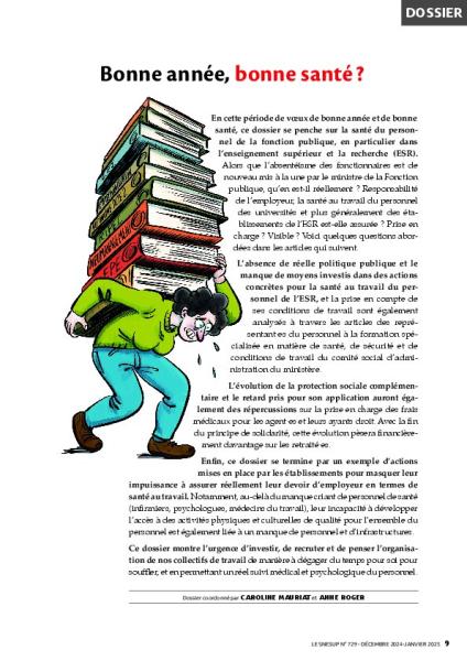 Dossier : Bonne année, bonne santé ?
