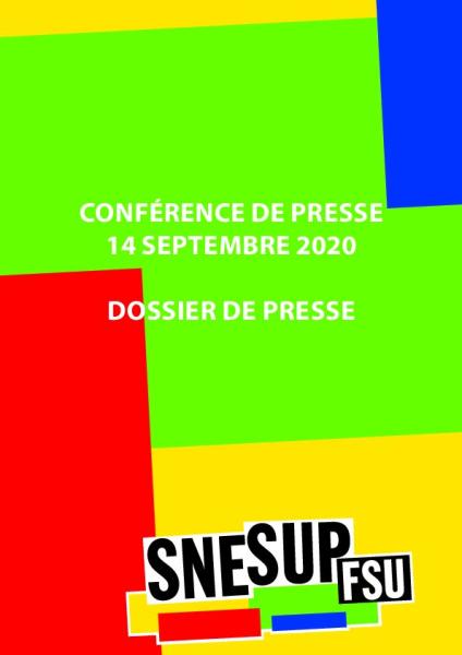 Dossier de presse - Conférence de presse de rentrée du SNESUP-FSU du 14 septembre 2020