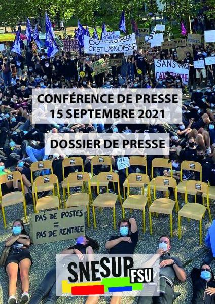 Dossier de presse - Conférence de presse de rentrée du SNESUP-FSU du 15 septembre 2021