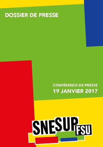 Dossier de presse du 19 janvier 2017 : Propositions pour le développement du service public d’enseignement supérieur et de la recherche