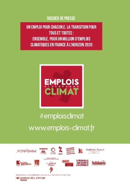 Créer 1 million « d’emplois climat » d’ici 2020, c’est possible !