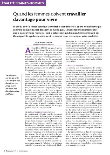 Quand les femmes doivent travailler davantage pour vivre