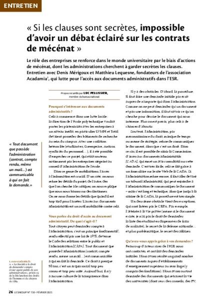 Denis Mérigoux et Matthieu Lequesne, fondateurs de l’association Acadamia