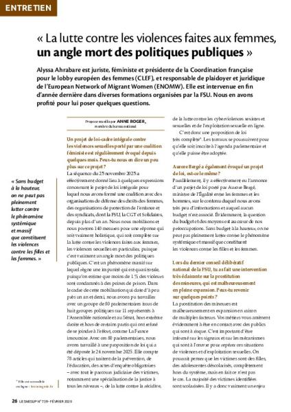 « La lutte contre les violences faites aux femmes, un angle mort des politiques publiques »