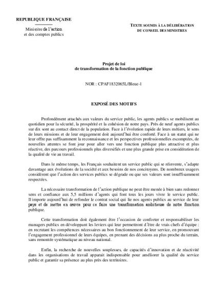 Mobilisation contre la réforme de destruction de la Fonction Publique
