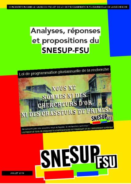 Loi  de programmation  pluriannuelle  de la recherche