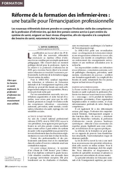 Réforme de la formation des infirmier·ères : une bataille pour l’émancipation professionnelle