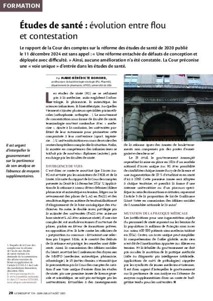 Études de santé : évolution entre flou et contestation