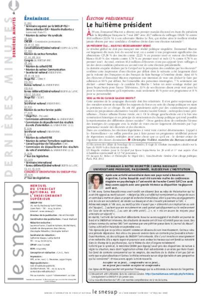 DERNIERES MINUTES/MENSUEL 655 MAI 2017