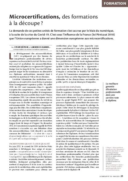 Microcertifications, des formations à la découpe ?