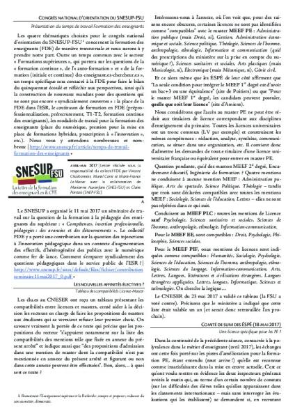 La Lettre FDE, avril-mai 2017