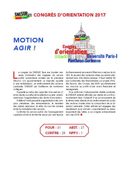 Motion AGIR !