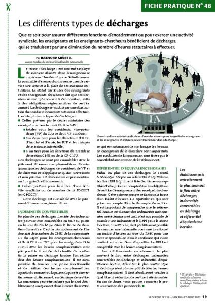 Fiche pratique N° 48 - Les différents types de décharges