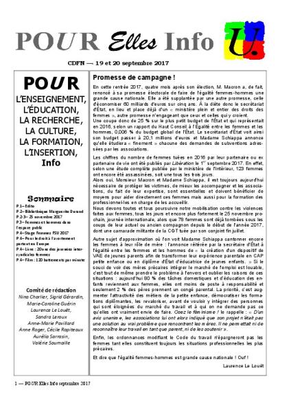 Pour Elles - Septembre 2017