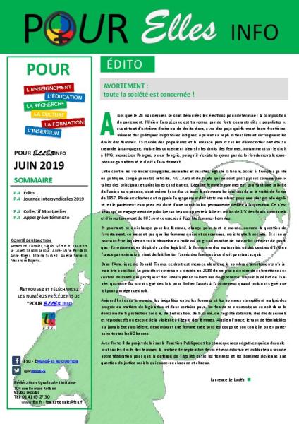 Pour Elles Info - Juin 2019