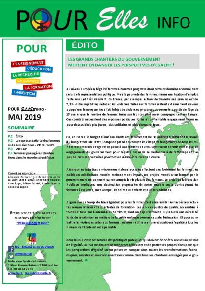 Pour Elles Info - Mai 2019