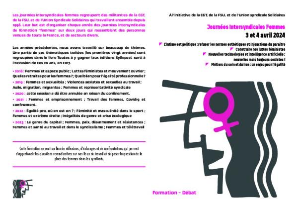 Intersyndicales Femmes 2024