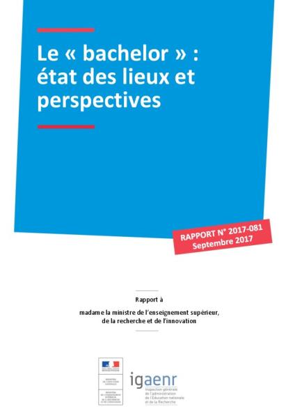 Le « bachelor » : état des lieux et perspectives