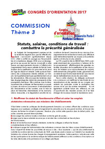 Rapport commission thème 3