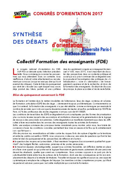 Rapport commission FDE