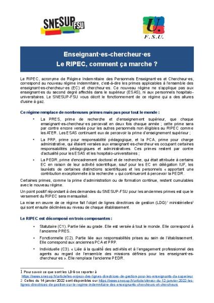 Enseignant·es-chercheur·es : le RIPEC, comment ça marche ?