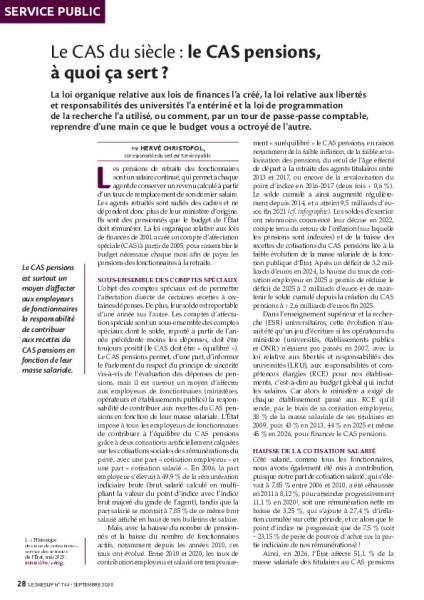 Le CAS du siècle : le CAS pensions, à quoi ça sert ?