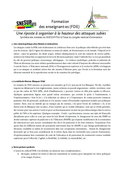 Une riposte à organiser à la hauteur des attaques subies. 